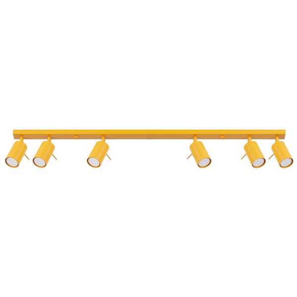 Plafon stalowy żółty podłużny 6-punktowy RING z serii RING SL.2188 - Sollux Lighting