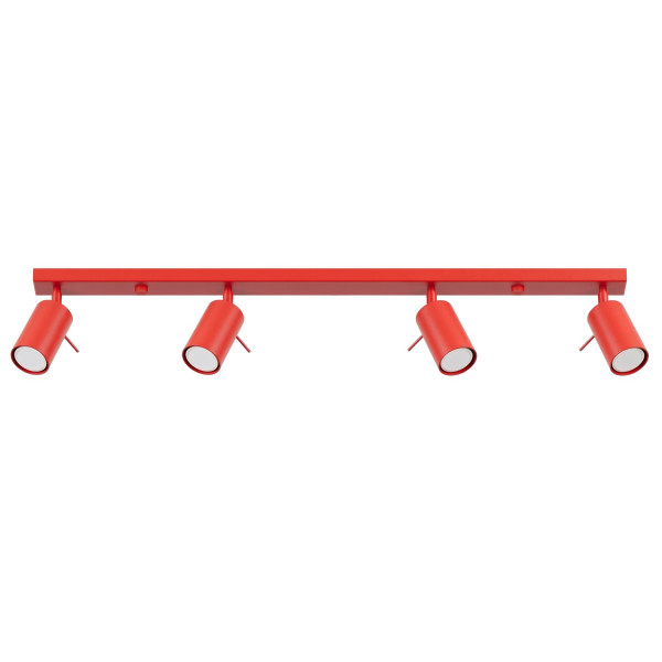 Plafon stalowy czerwony 4-punktowy RING 4L z serii RING SL.2193 - Sollux Lighting
