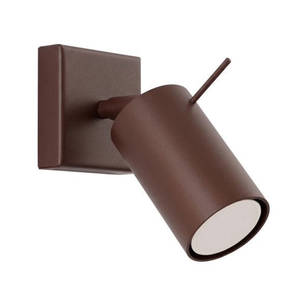 Kinkiet stalowy okrągły brązowo-czarny 15cm RING SL.2195 - Sollux Lighting