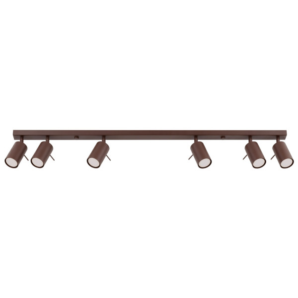 Plafon stalowy brązowy 6-punktowy 118cm RING 6L SL.2200 - Sollux Lighting