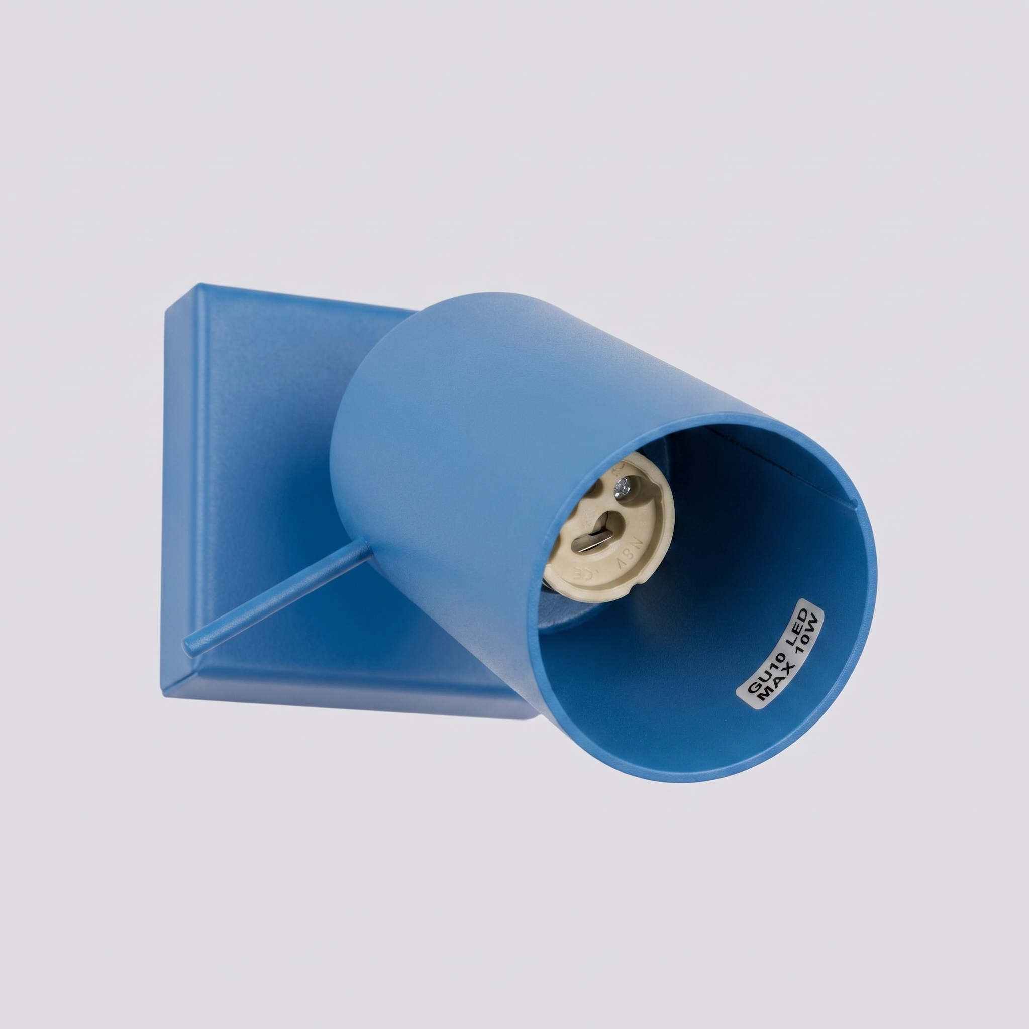 Kinkiet stalowy błękitny kwadratowy 15cm RING SL.2201 - Sollux Lighting - obrazek 4