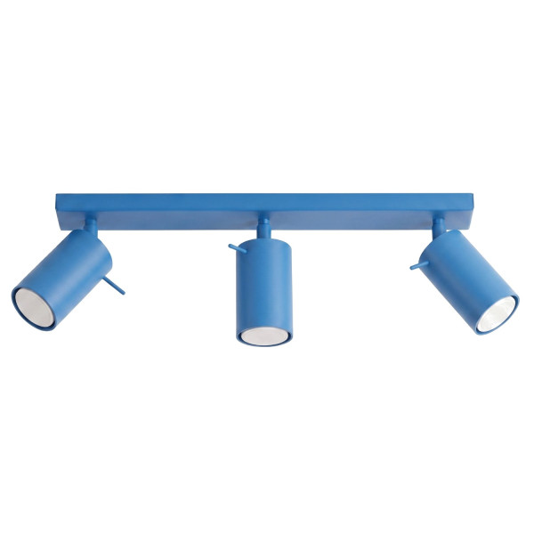 Plafon stalowy błękitny 3-punktowy 45cm z serii RING SL.2203 - Sollux Lighting