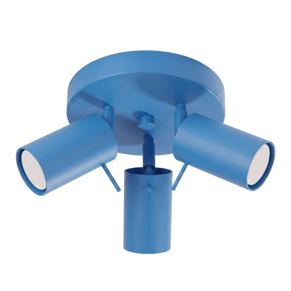 Plafon stalowy błękitny 3-punktowy 25cm RING 3P SL.2204 - Sollux Lighting