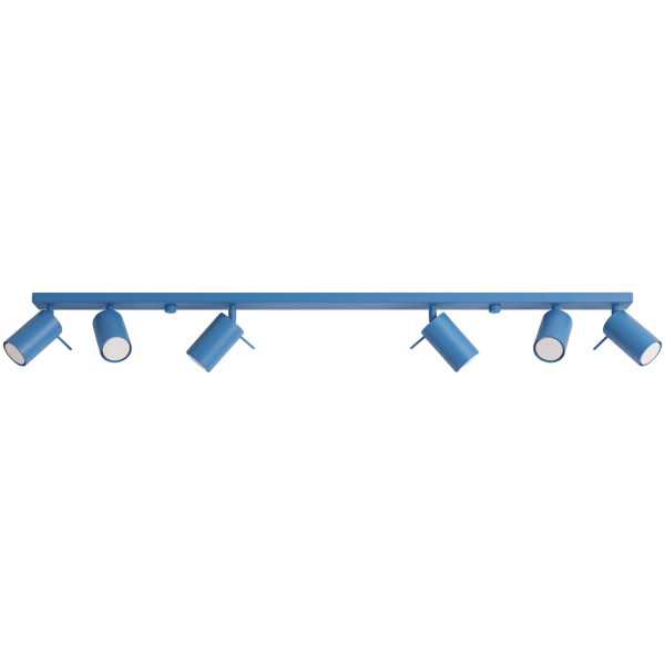 Plafon stalowy błękitny podłużny 6-punktowy z serii RING SL.2206 - Sollux Lighting