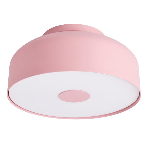 Plafon stalowy różowy kwadratowy 30cm 4-punktowy OMIQ SL.2282 - Sollux Lighting
