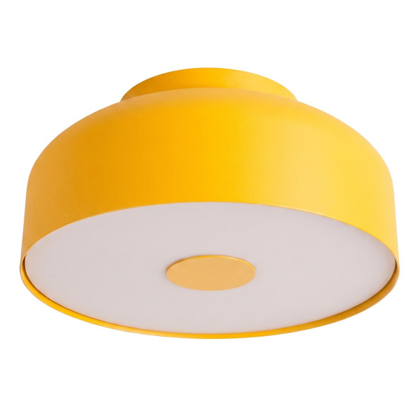 Plafon stalowy kwadratowy żółty 4-punktowy OMIQ SL.2284 - Sollux Lighting