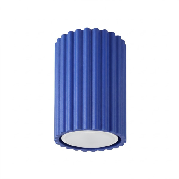 Plafon aluminiowy kwadratowy ultramaryna 10cm z serii KARBON SL.2306 - Sollux Lighting