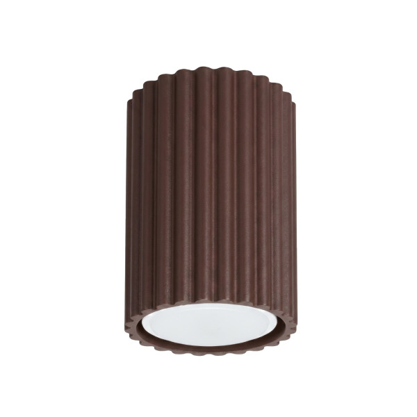 Plafon aluminiowy brązowy kwadratowy 10cm KARBON 10 SL.2331 - Sollux Lighting