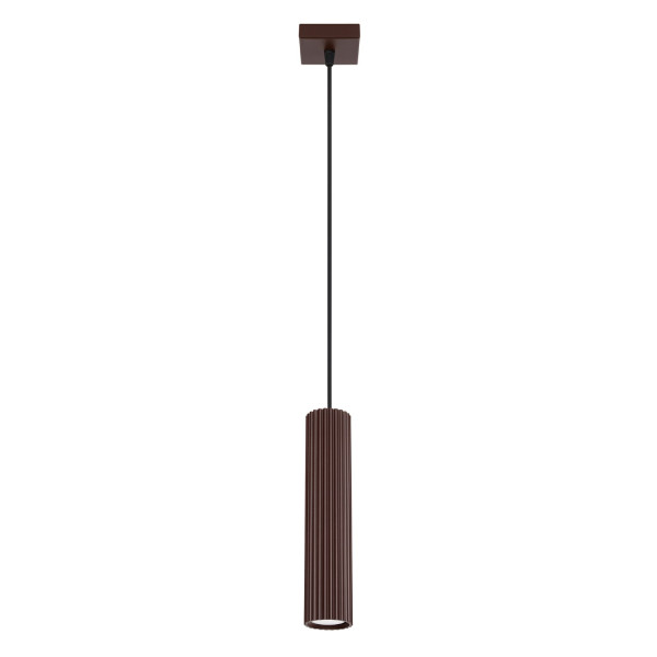 Lampa wisząca aluminiowa brązowa kula 1-punktowa KARBON 1 z serii KARBON SL.2336 - Sollux Lighting