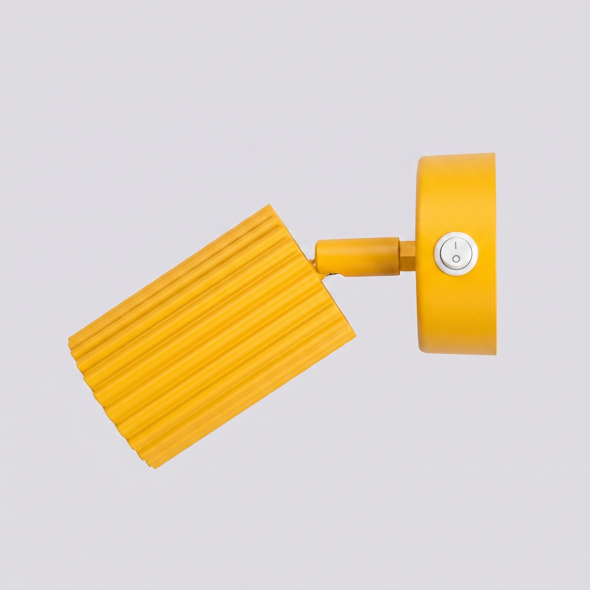 Kinkiet aluminiowy żółty z włącznikiem i regulacją kąta KARBON SL.2356 - Sollux Lighting - obrazek 6