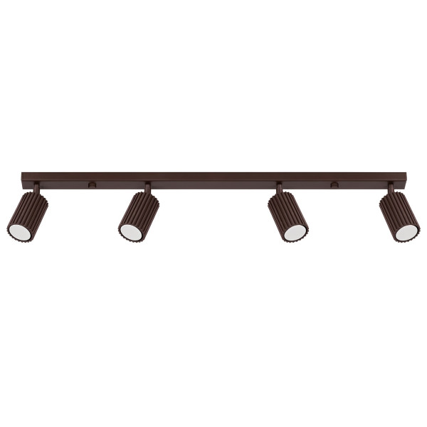 Plafon aluminiowy brązowy 4-punktowy regulowany z serii KARBON SL.2375 - Sollux Lighting