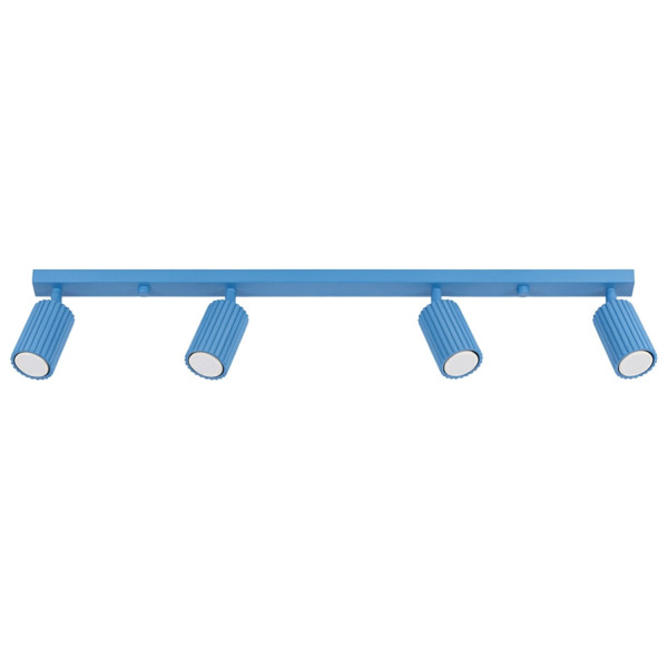 Plafon aluminiowy błękitny 4-punktowy 81cm KARBON 4L z serii KARBON SL.2382 - Sollux Lighting