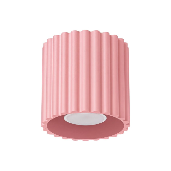 Plafon aluminiowy różowy kulisty 1-punktowy AURA 1 z serii AURA SL.2403 - Sollux Lighting