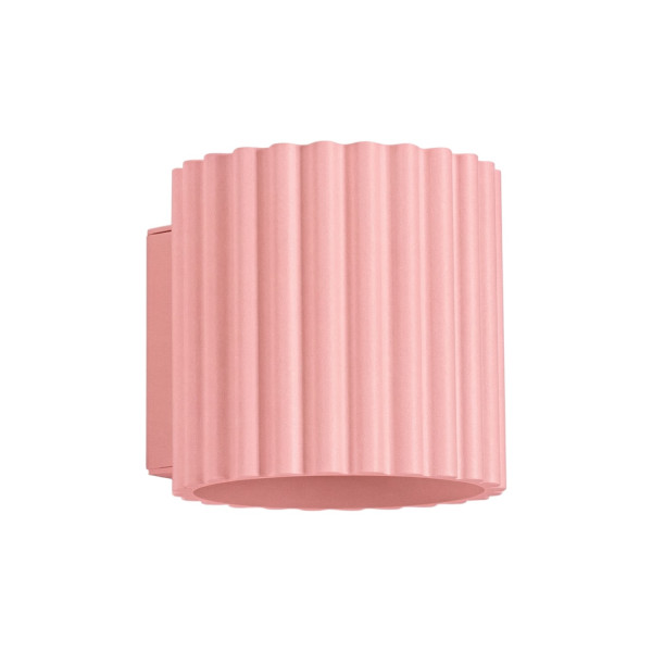 Kinkiet aluminiowy różowy 10cm G9 z serii AURA SL.2405 - Sollux Lighting