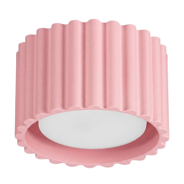 Plafon aluminiowy różowy kwadratowy 10cm AURA 1 z serii AURA SL.2406 - Sollux Lighting