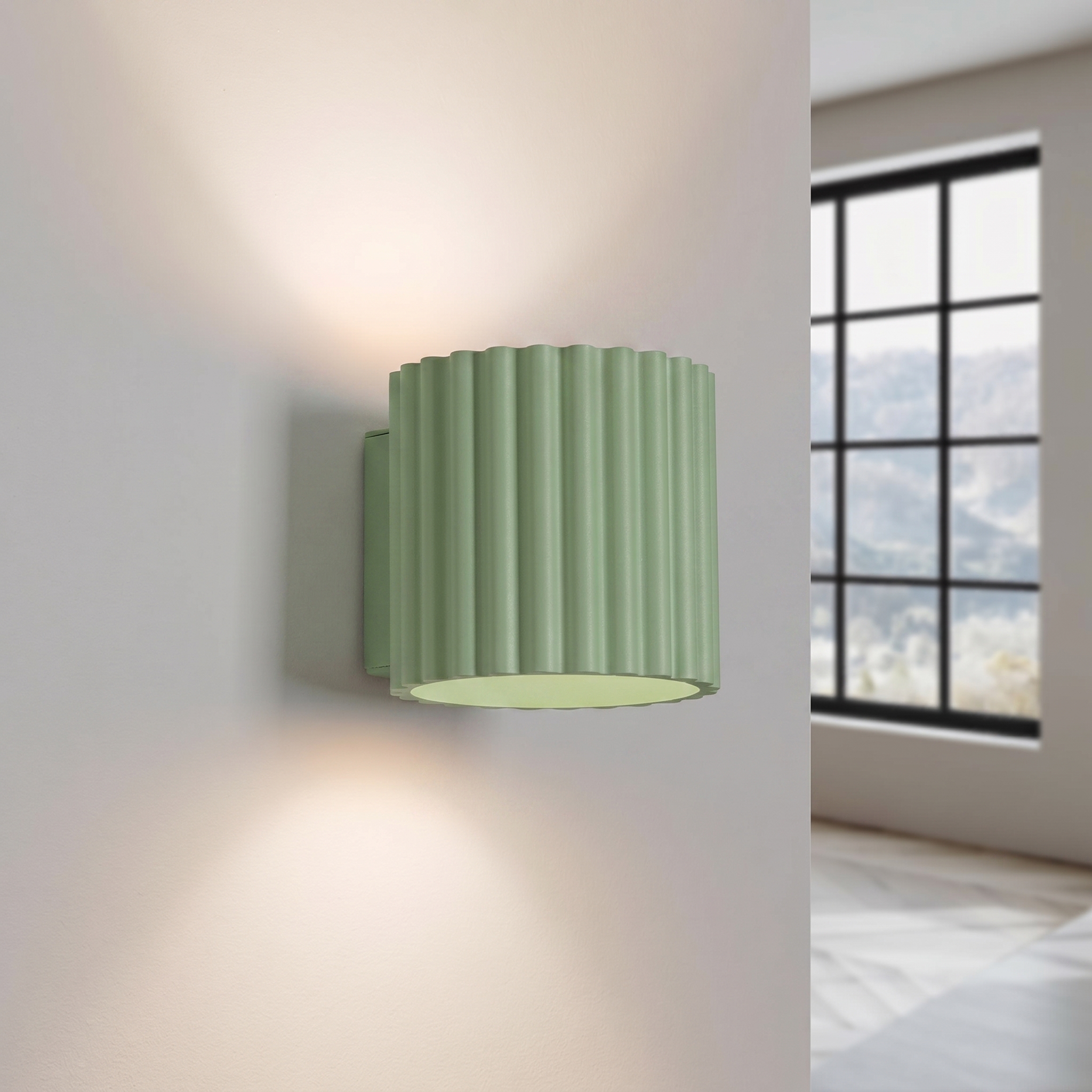 Kinkiet aluminiowy szałwiowy 12cm G9 z serii AURA SL.2410 - Sollux Lighting - obrazek 3