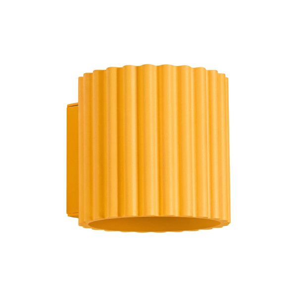 Kinkiet aluminiowy żółty kwadratowy G9 AURA SL.2415 - Sollux Lighting