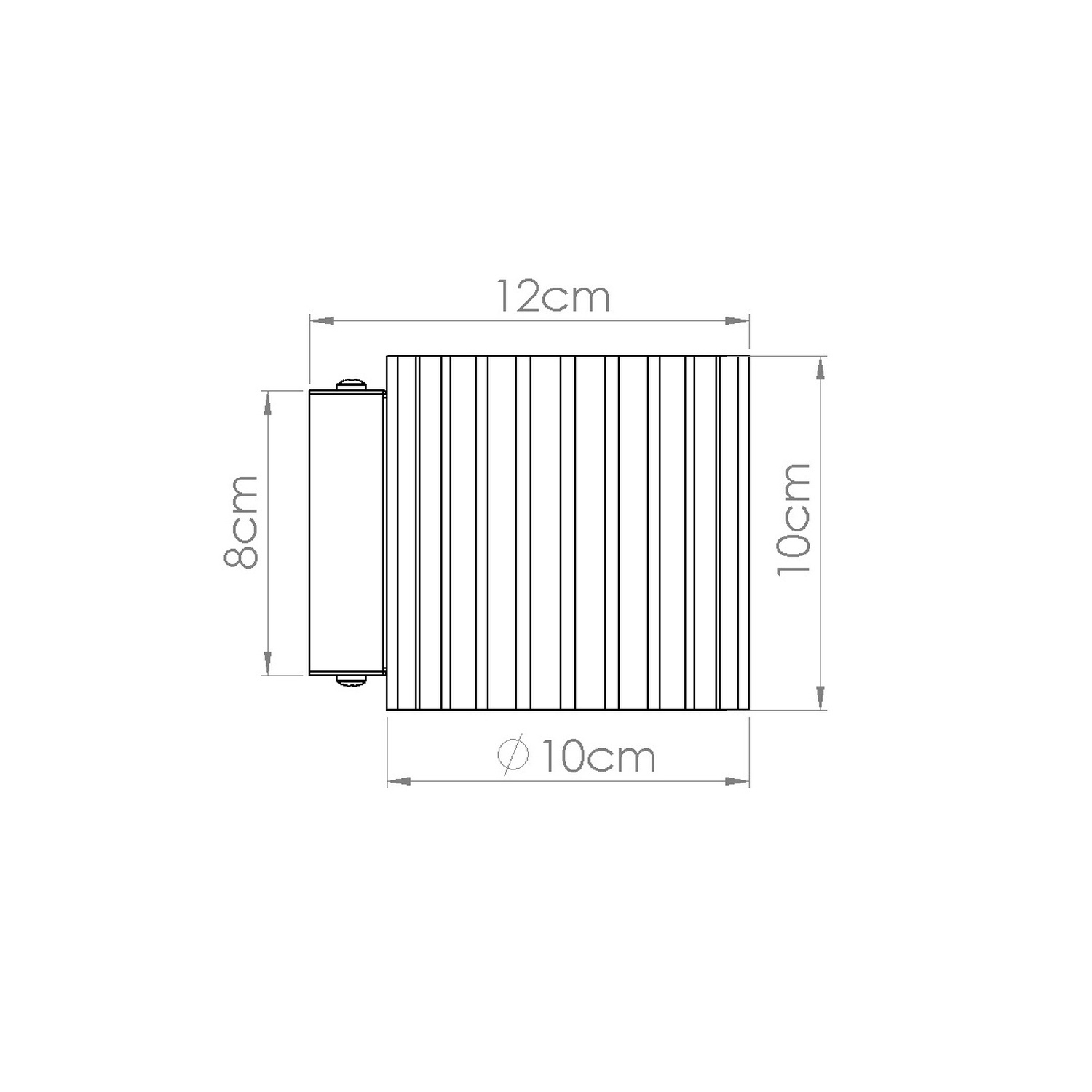 Kinkiet aluminiowy żółty kwadratowy G9 AURA SL.2415 - Sollux Lighting - obrazek 9