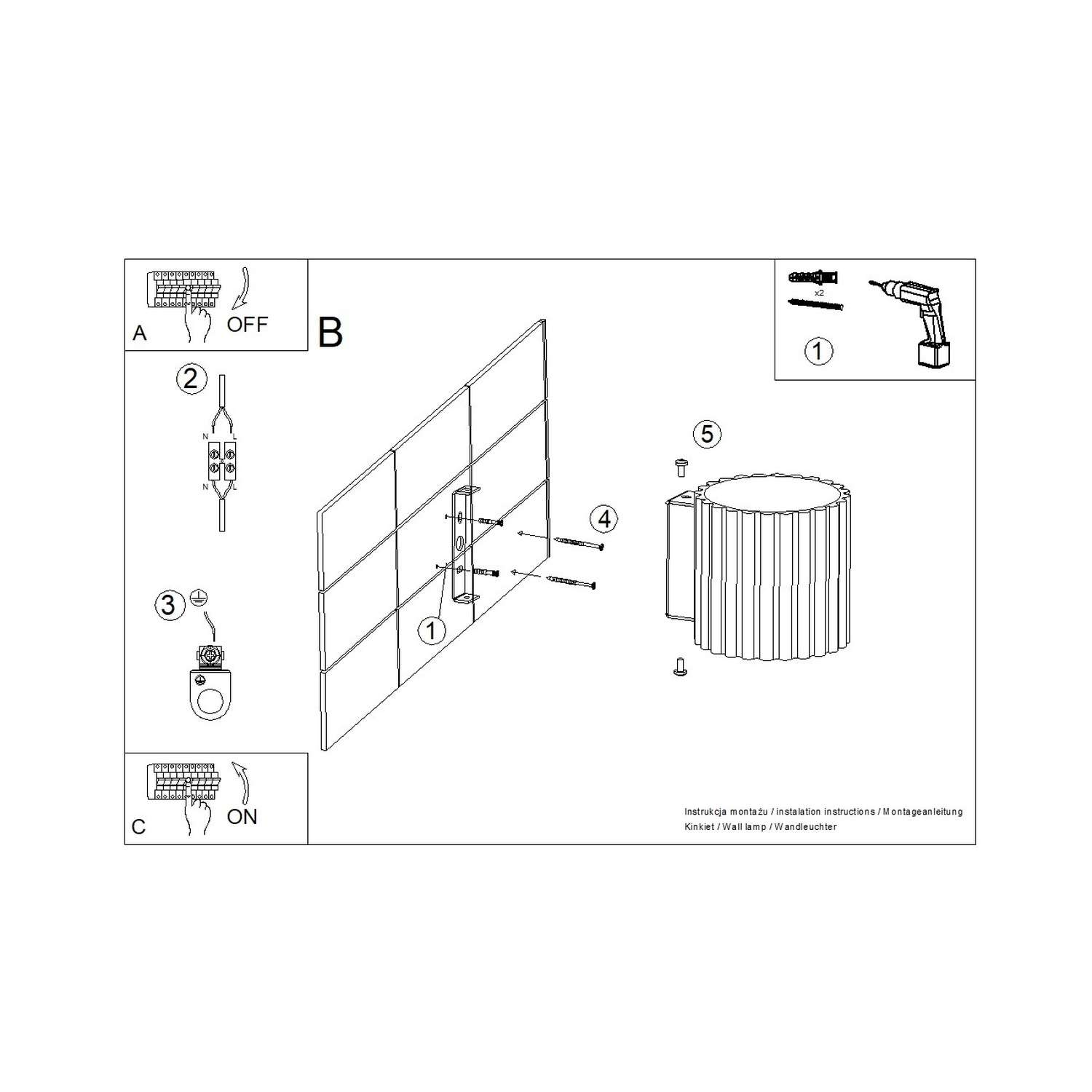 Kinkiet aluminiowy żółty kwadratowy G9 AURA SL.2415 - Sollux Lighting - obrazek 10