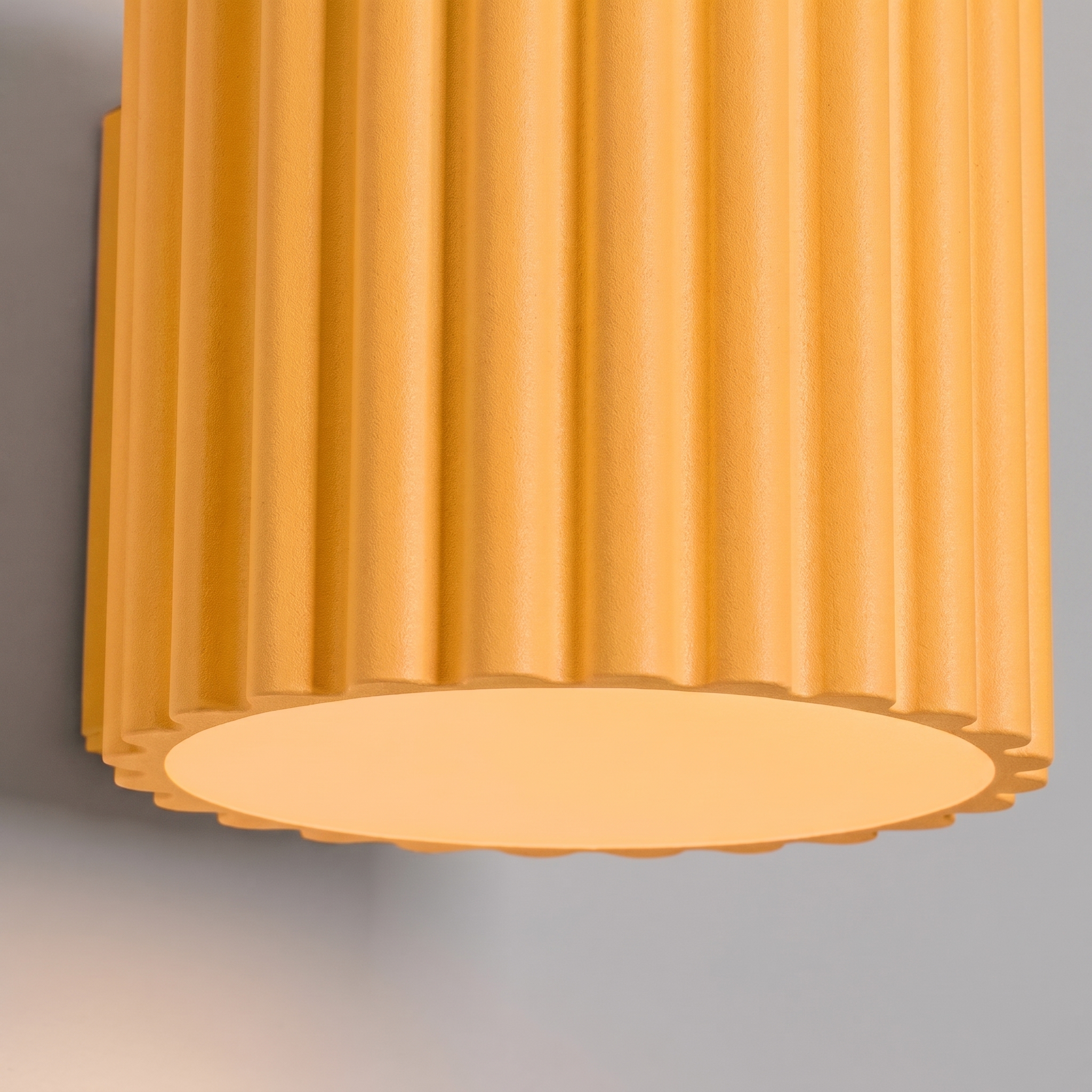 Kinkiet aluminiowy żółty kwadratowy G9 AURA SL.2415 - Sollux Lighting - obrazek 4