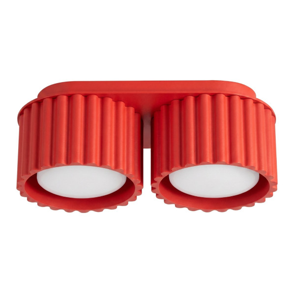 Plafon aluminiowy czerwony 2-punktowy AURA 2 z serii AURA SL.2422 - Sollux Lighting