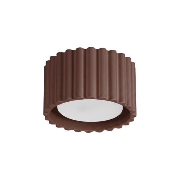 Plafon aluminiowy brązowy kwadratowy 10cm AURA 1 z serii AURA SL.2426 - Sollux Lighting