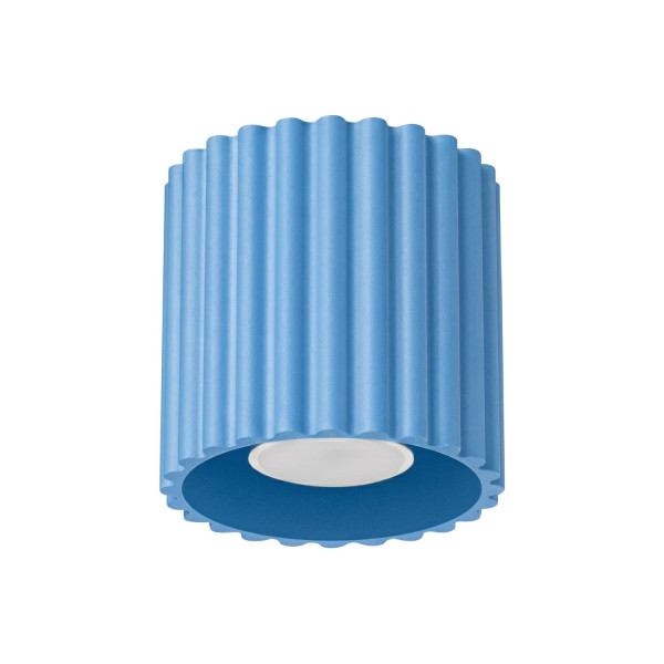 Plafon aluminiowy błękitny kwadratowy 10cm AURA 1 z serii AURA SL.2428 - Sollux Lighting