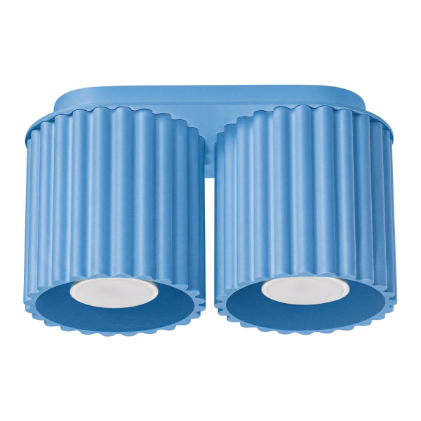 Plafon aluminiowy błękitny 2-punktowy AURA 2 z serii AURA SL.2429 - Sollux Lighting