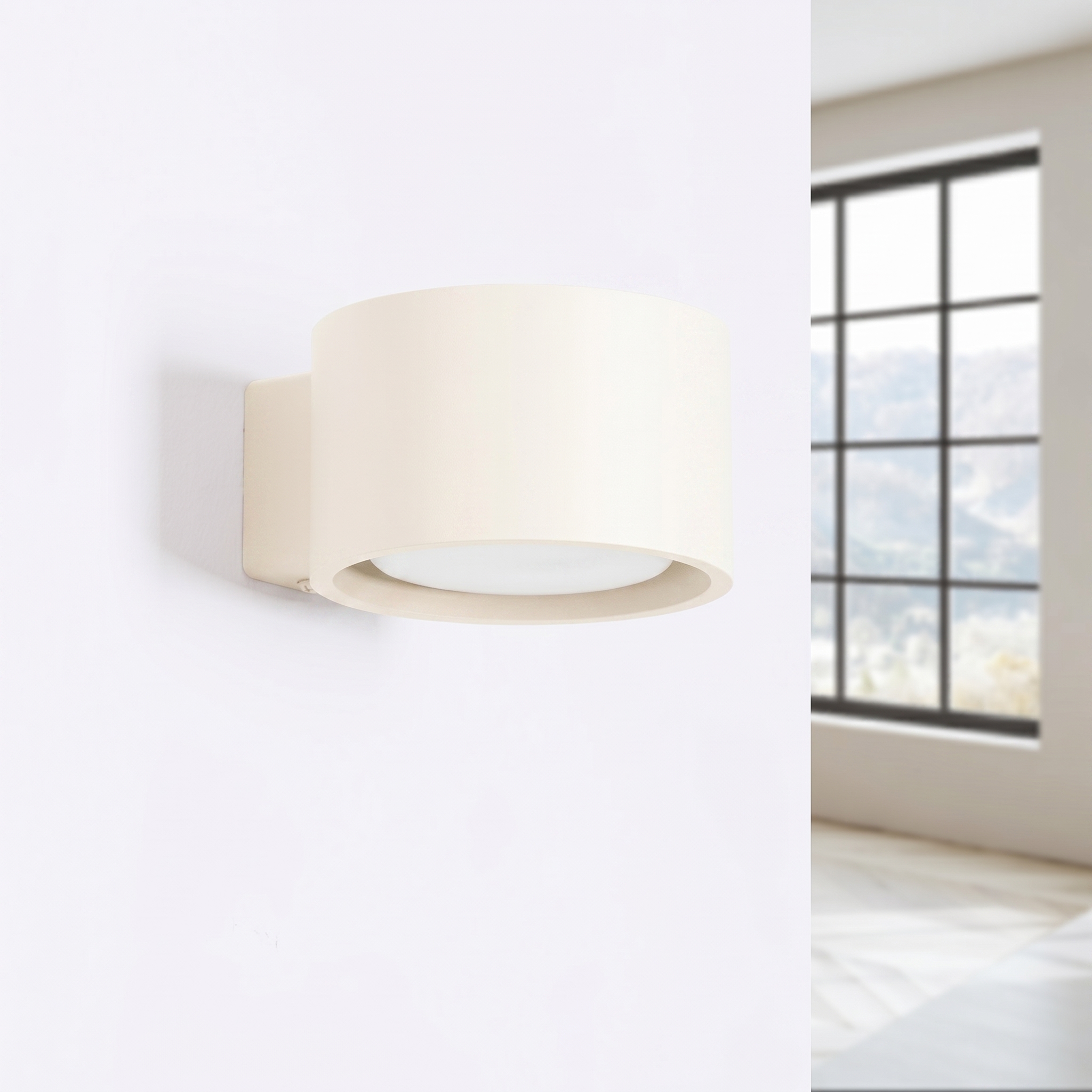Kinkiet aluminiowy beżowy prostokątny MODO 1 z serii MODO SL.2441 - Sollux Lighting - obrazek 2