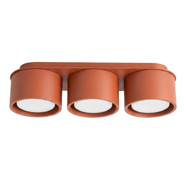 Plafon aluminiowy czerwony 3-punktowy MODO z serii MODO SL.2452 - Sollux Lighting