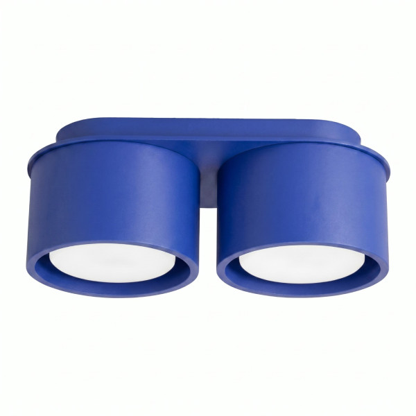 Plafon aluminiowy prostokątny ultramaryna 2-punktowy MODO 2 z serii MODO SL.2459 - Sollux Lighting