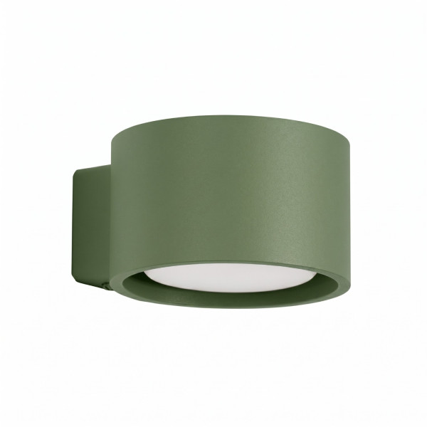 Kinkiet aluminiowy zielony oliwkowy 12cm MODO 1 z serii MODO SL.2461 - Sollux Lighting