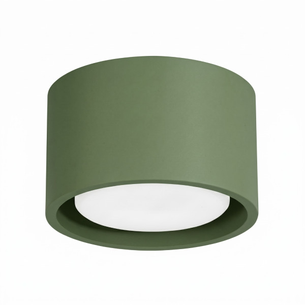 Plafon aluminiowy kwadratowy oliwkowy 10cm MODO 1 z serii MODO SL.2462 - Sollux Lighting