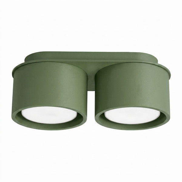 Plafon aluminiowy zielona oliwka 2-punktowy MODO 2 z serii MODO SL.2463 - Sollux Lighting