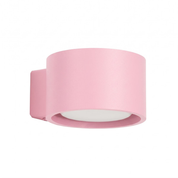 Kinkiet aluminiowy różowy kwadratowy MODO 1 z serii MODO SL.2465 - Sollux Lighting