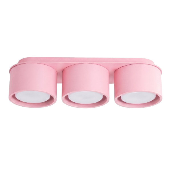 Plafon aluminiowy różowy 3-punktowy MODO 3 z serii MODO SL.2468 - Sollux Lighting