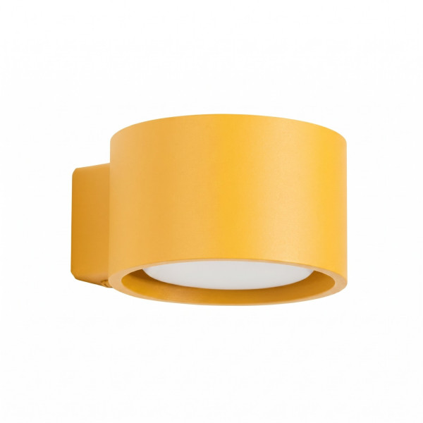 Kinkiet aluminiowy żółty kulisty 10cm MODO z serii MODO SL.2473 - Sollux Lighting