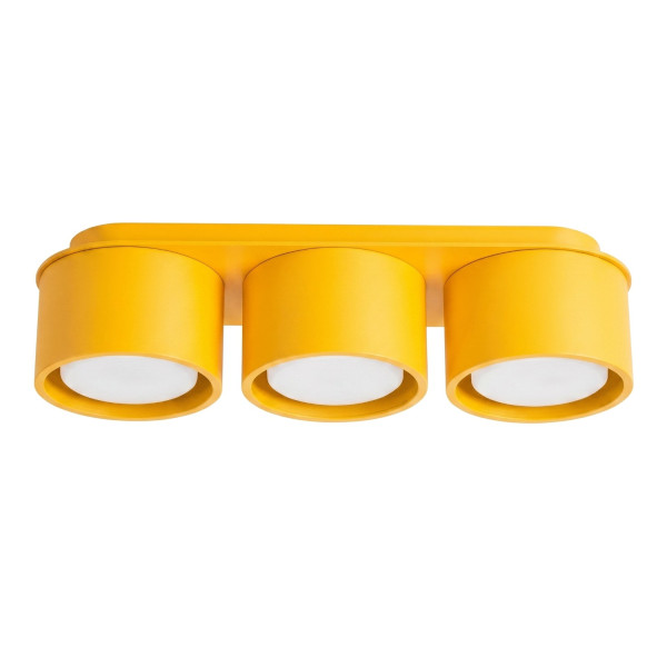 Plafon aluminiowy żółty 3-punktowy MODO 3 z serii MODO SL.2476 - Sollux Lighting
