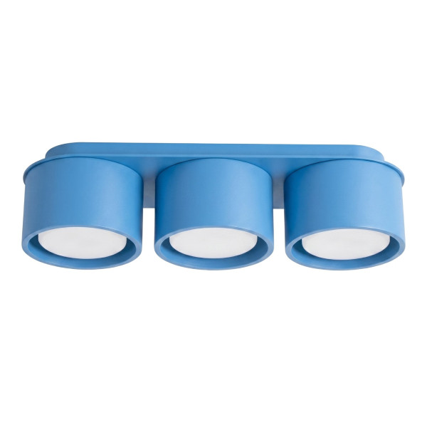 Plafon aluminiowy błękitny 3-punktowy MODO z serii MODO SL.2488 - Sollux Lighting
