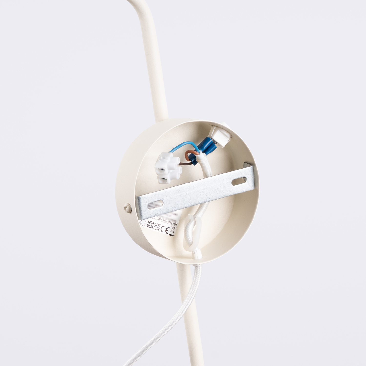 Kinkiet stalowy beżowy z włącznikiem NOX 1 SL.2494 - Sollux Lighting - obrazek 9