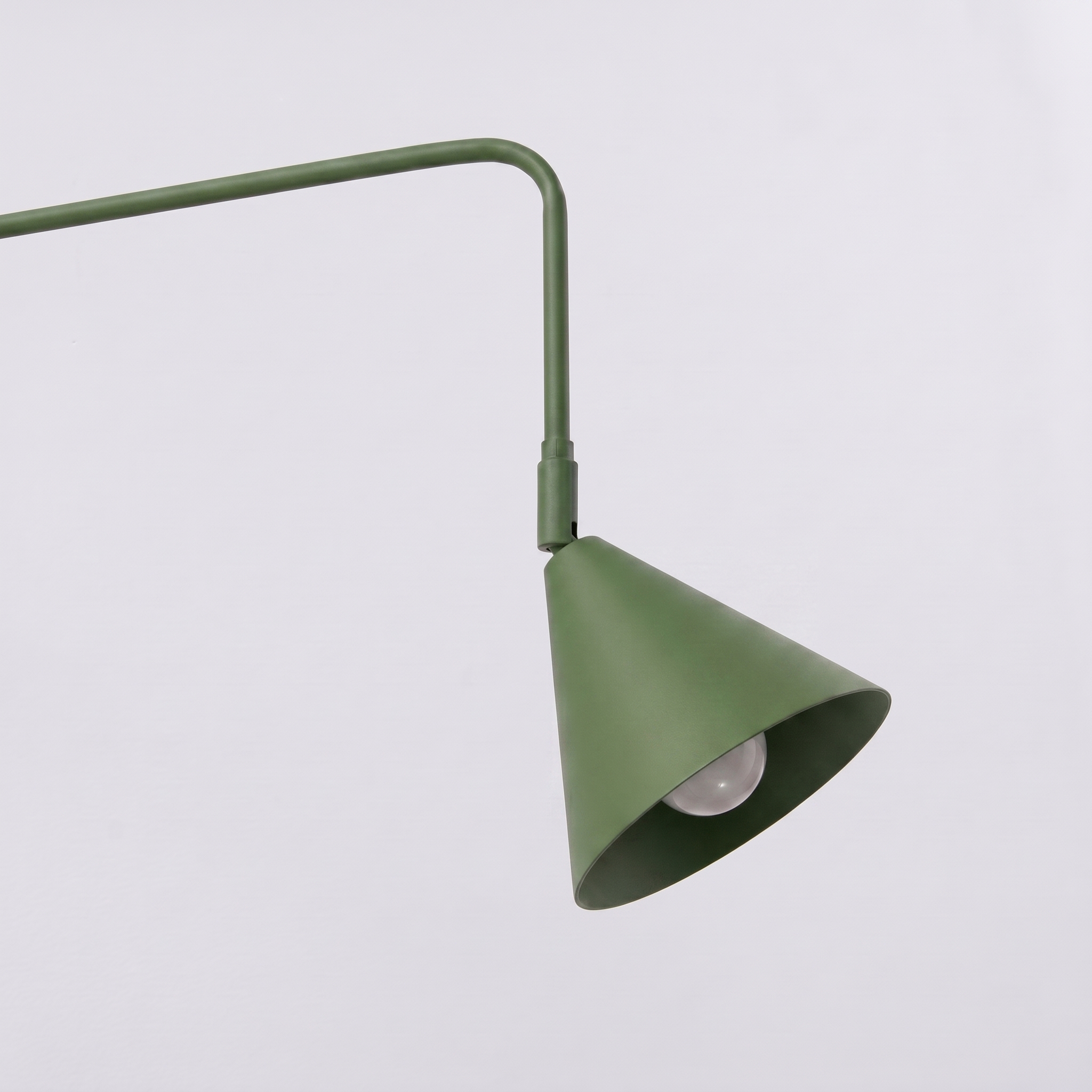 Kinkiet stalowy zielony oliwkowy 61cm z włącznikiem NOX 1 SL.2495 - Sollux Lighting - obrazek 5
