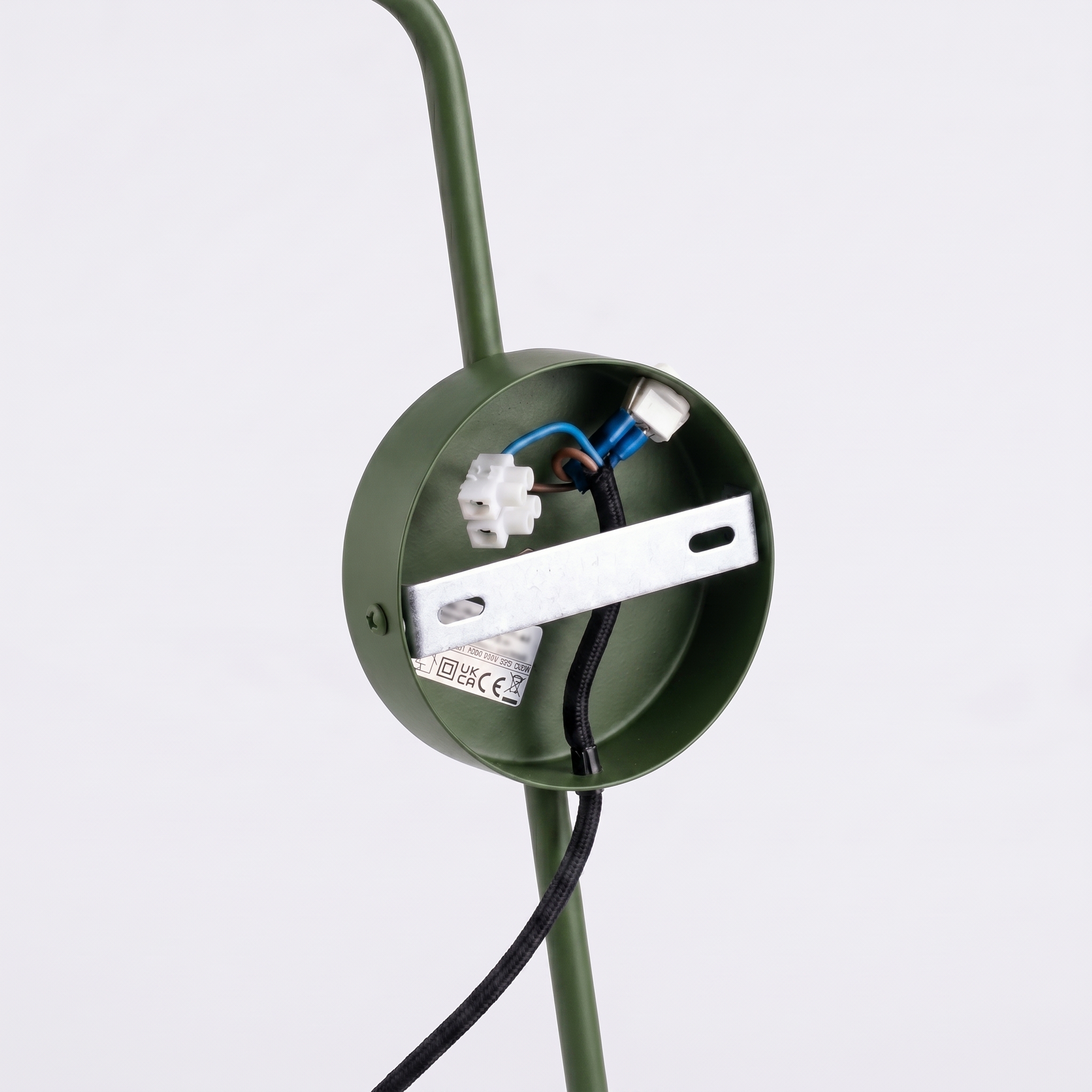 Kinkiet stalowy zielony oliwkowy 61cm z włącznikiem NOX 1 SL.2495 - Sollux Lighting - obrazek 9