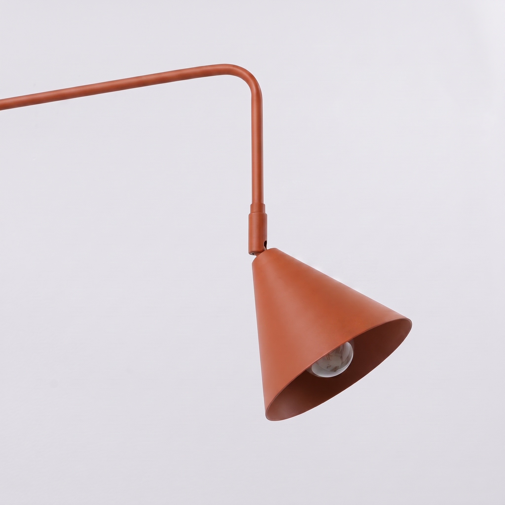 Kinkiet stalowy ochra czerwona z włącznikiem NOX 2 z serii NOX SL.2511 - Sollux Lighting - obrazek 5