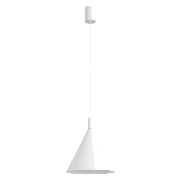 Lampa wisząca stalowa biała 25cm NOX 25 SL.2521 - Sollux Lighting