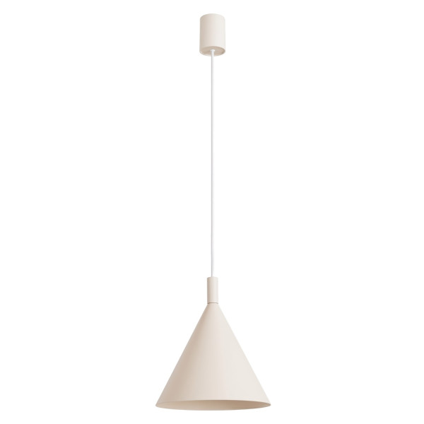 Lampa wisząca stalowa beżowa okrągła NOX 25 SL.2524 - Sollux Lighting