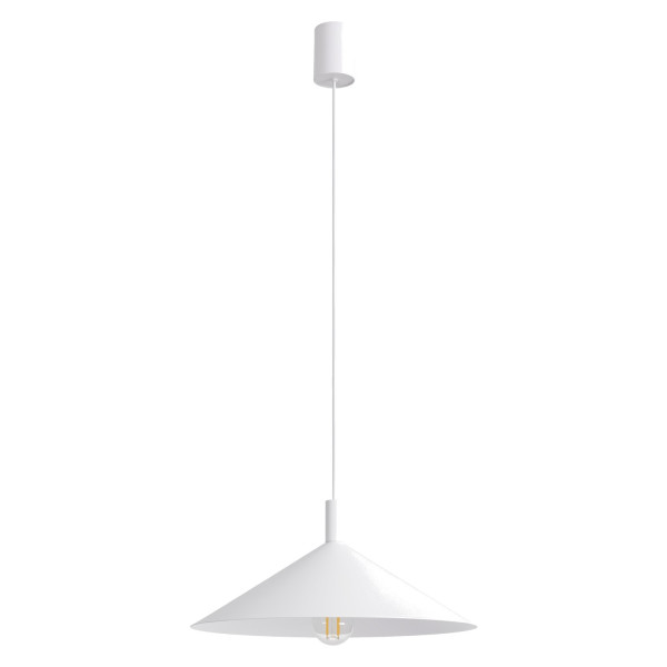 Lampa wisząca stalowa biała 40cm NOX 40 SL.2536 - Sollux Lighting