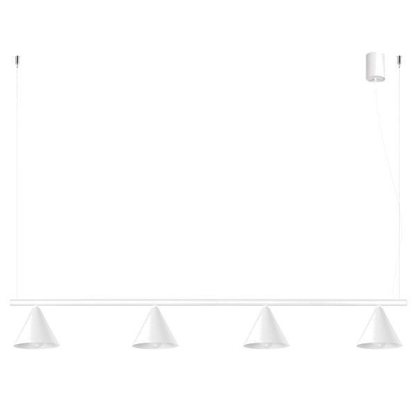 Żyrandol aluminiowy biały 4-punktowy NOX 4L SL.2551 - Sollux Lighting