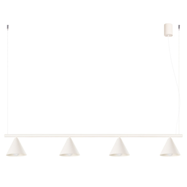 Żyrandol stalowy beżowy 4-punktowy NOX 4L SL.2554 - Sollux Lighting