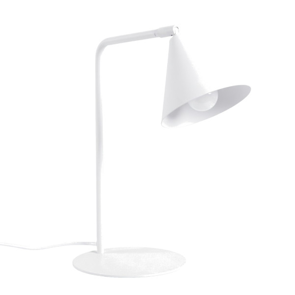 Lampa biurkowa stalowa biała regulowana 35cm NOX SL.2566 - Sollux Lighting