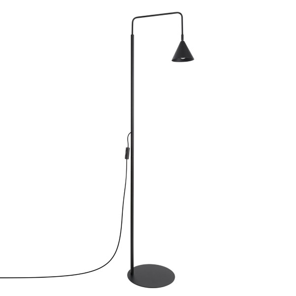 Lampa podłogowa stalowa czarna designerska 165cm z serii NOX SL.2582 - Sollux Lighting